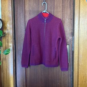 Patagonia Lowland Zip Up Cardigan Jacket Magenta size S
